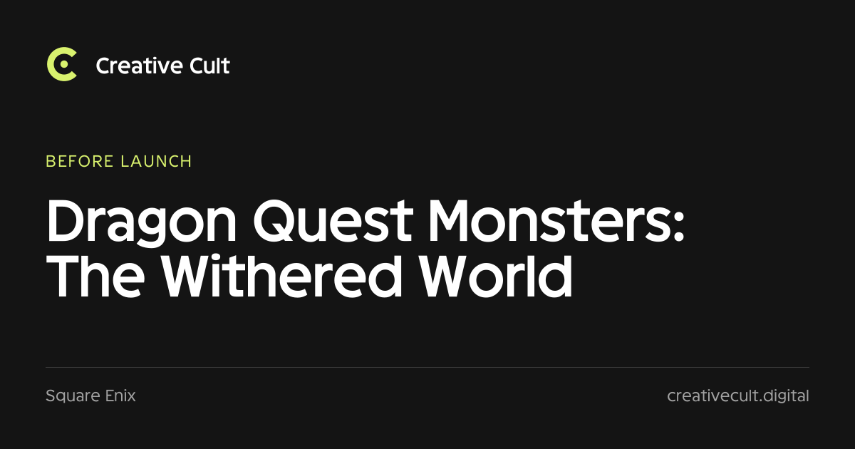 Dragon Quest Monsters The Withered World: date and price
